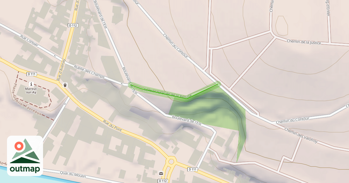 Map of Sentier rural dit de la Remise
