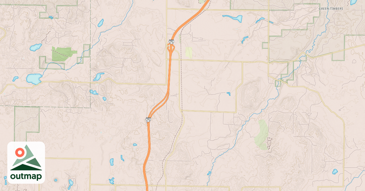 Map of North Central State Trail