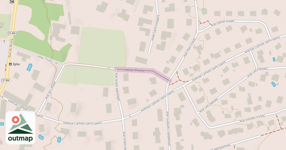 Map of Allée Thala
