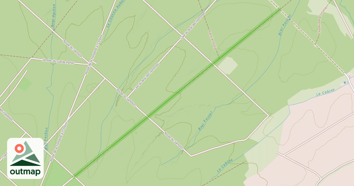 Map of Sentier de la Carrière