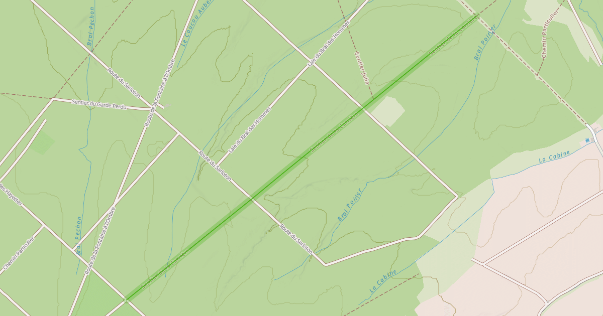 Map preview of Sentier de la Carrière