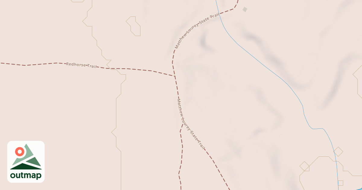 Map of Matthew Lourey State Trail