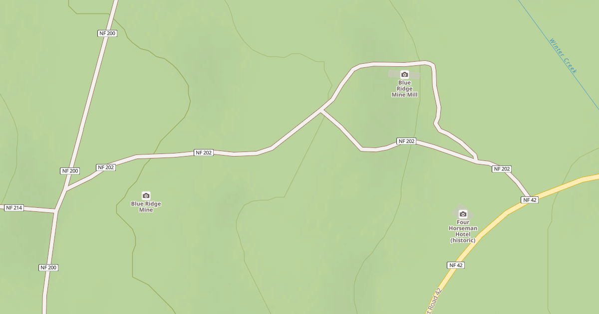 Map preview of USFS Motor Vehicle Use Map Roads {63A64C11-3228-4759-8D87-00FE934B55E2}