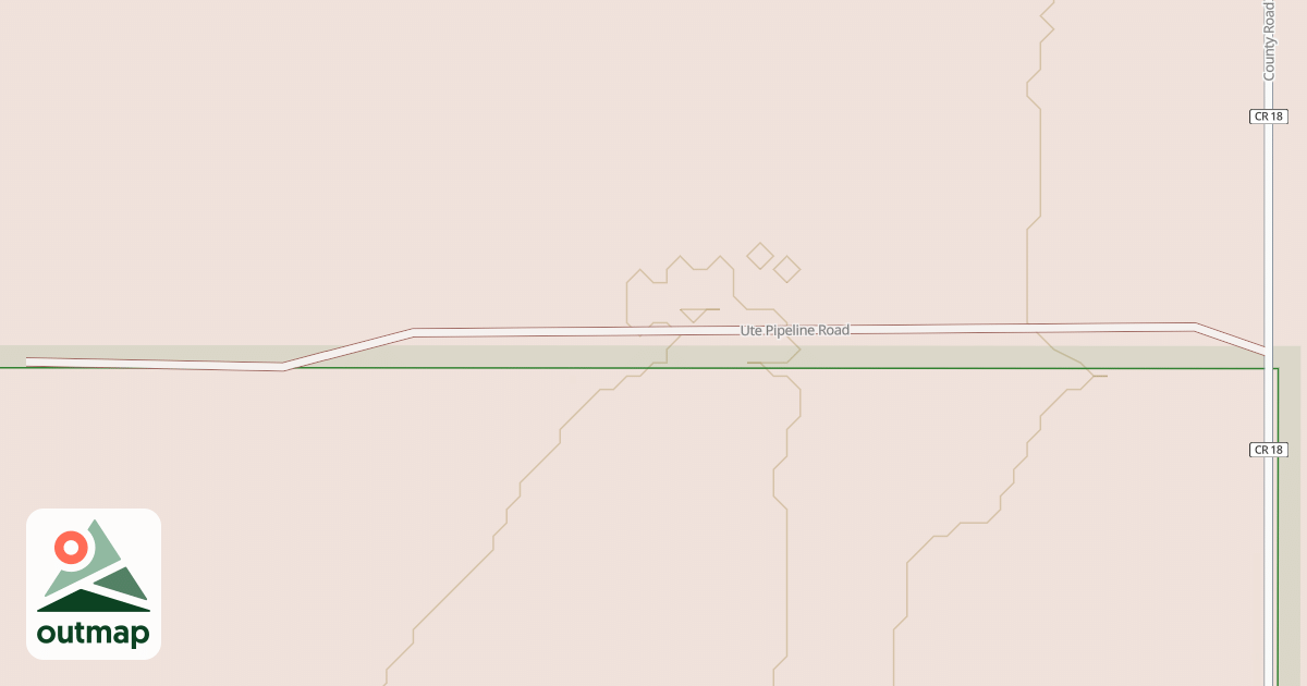 Map of UTE PIPELINE