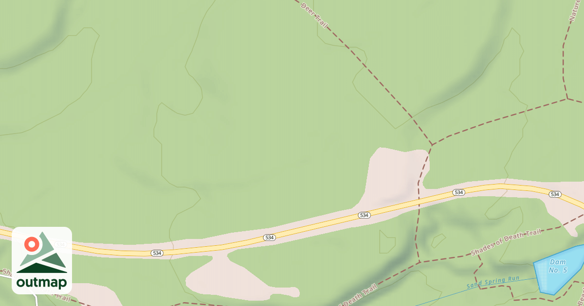Map of Hickory Run State Park Trails