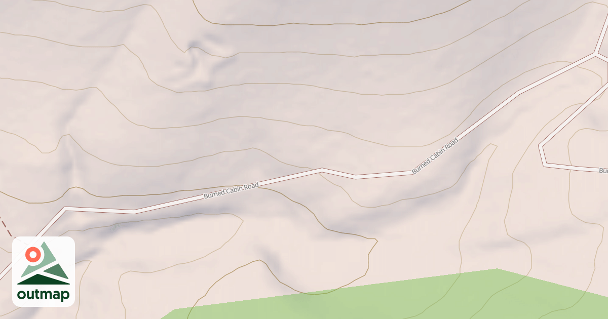 Map of BURNED CABIN