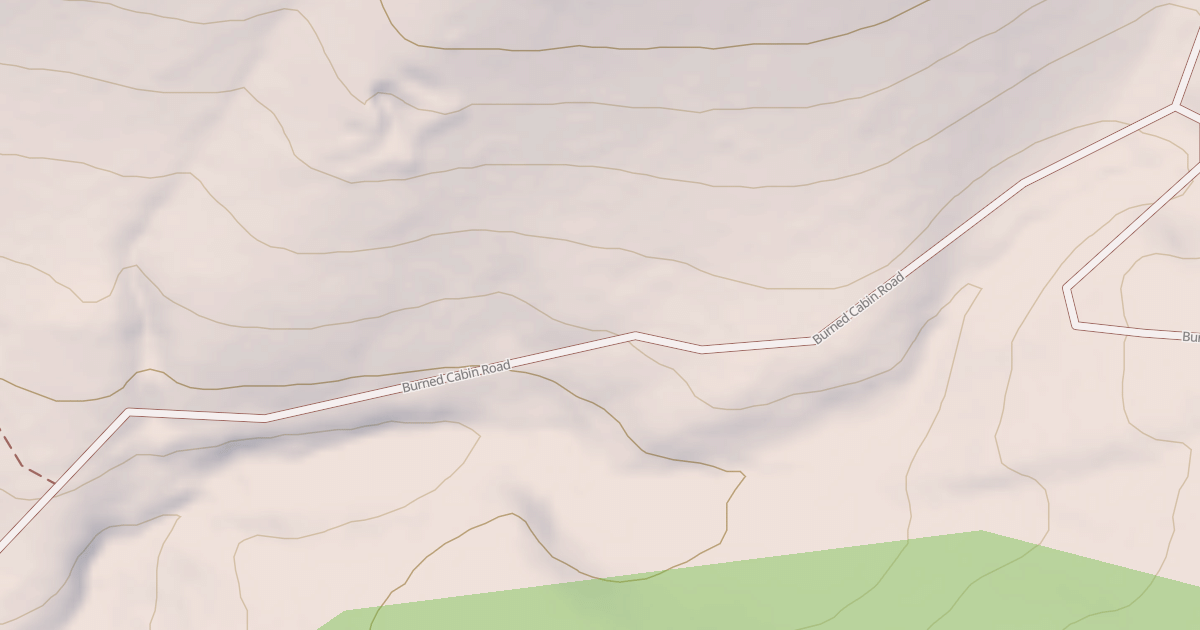 Map preview of BURNED CABIN