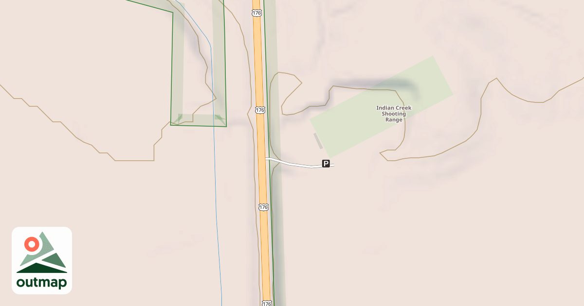 Map of INDIAN CREEK RIFLE RANGE