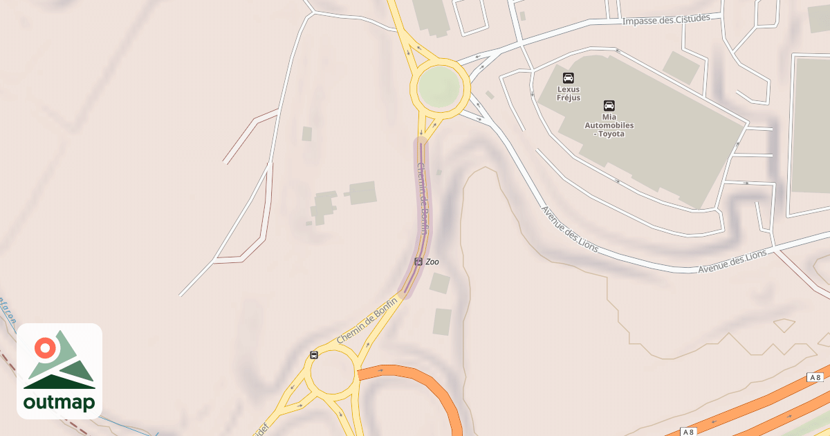 Map of Chemin de Bonfin