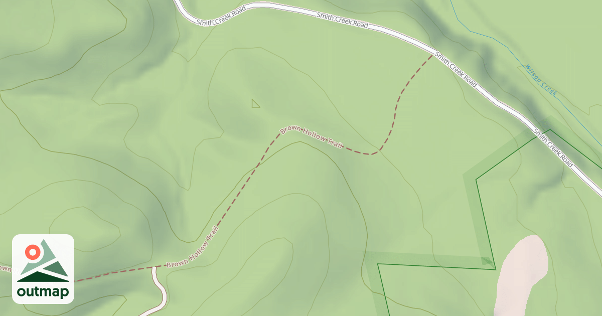 Map of BROWN HOLLOW