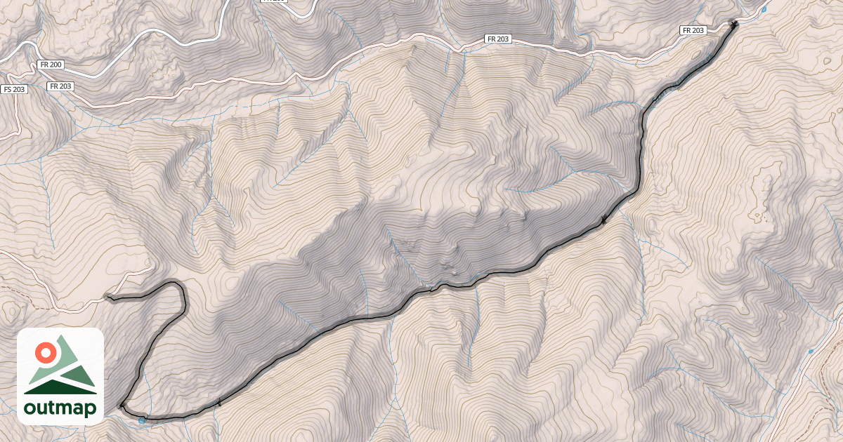 Map of Starvation Creek