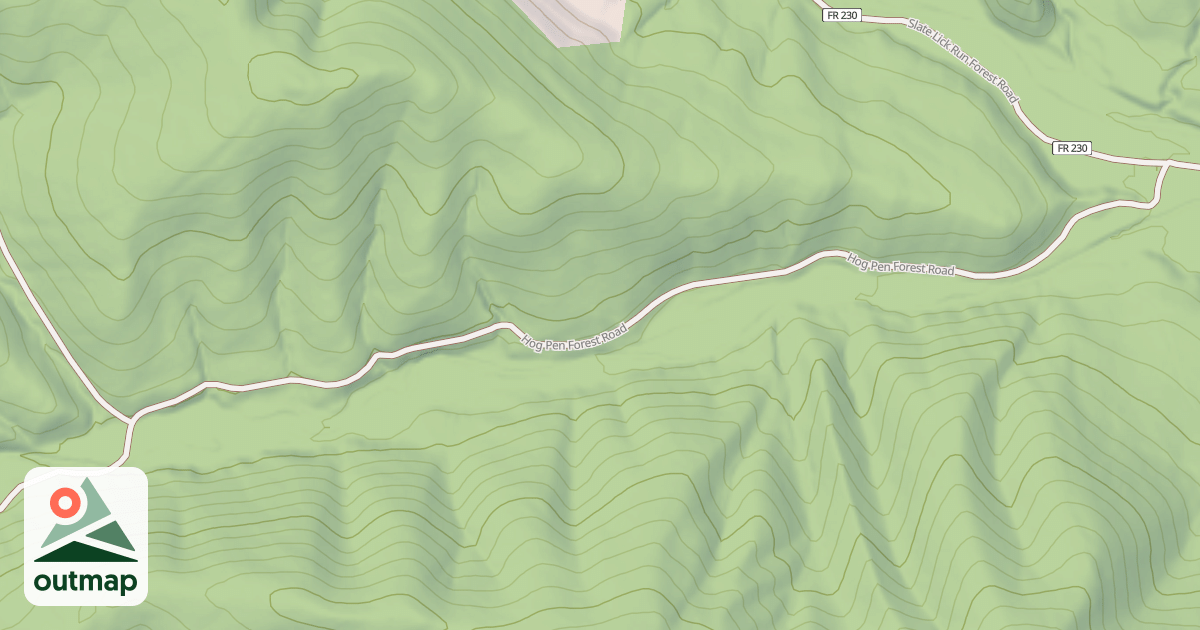Map of HOG PEN RUN