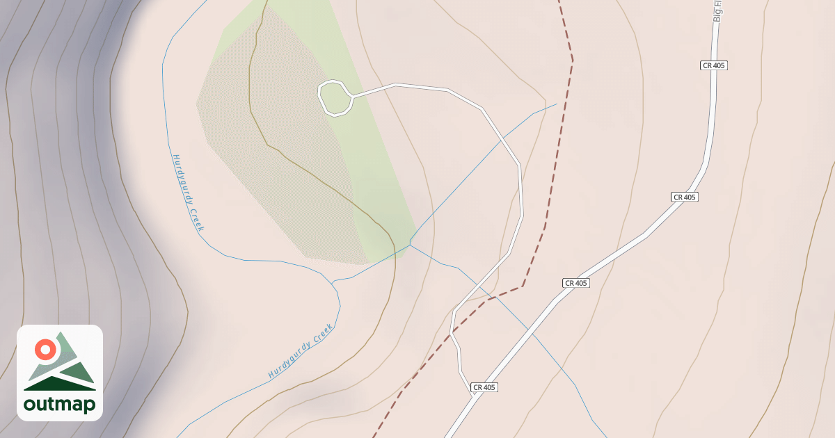 Map of CHIMNEY FLAT