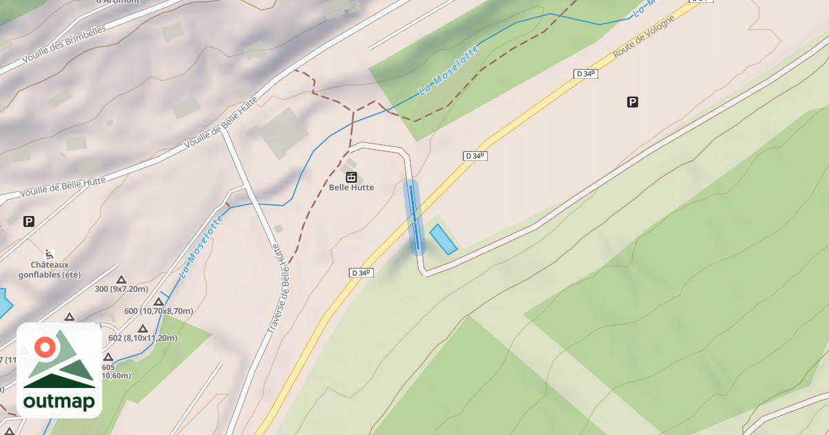 Map of Belle-Hutte