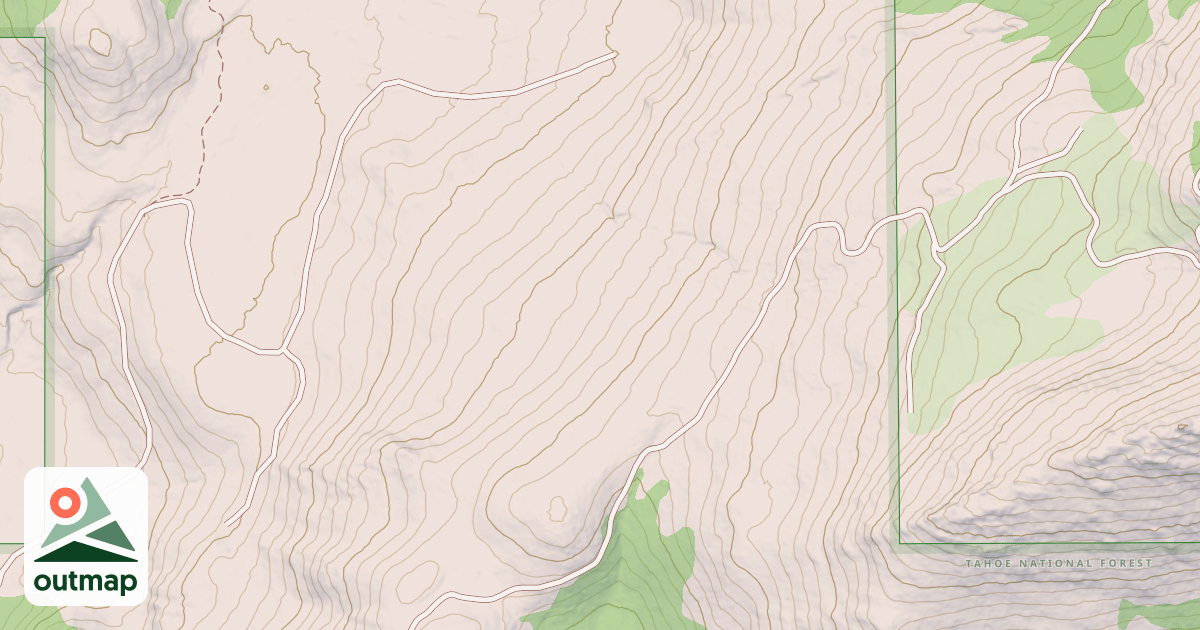 Map of BLACK MOUNTAIN SPUR