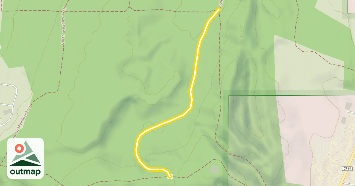 Map of North Meadow Trail
