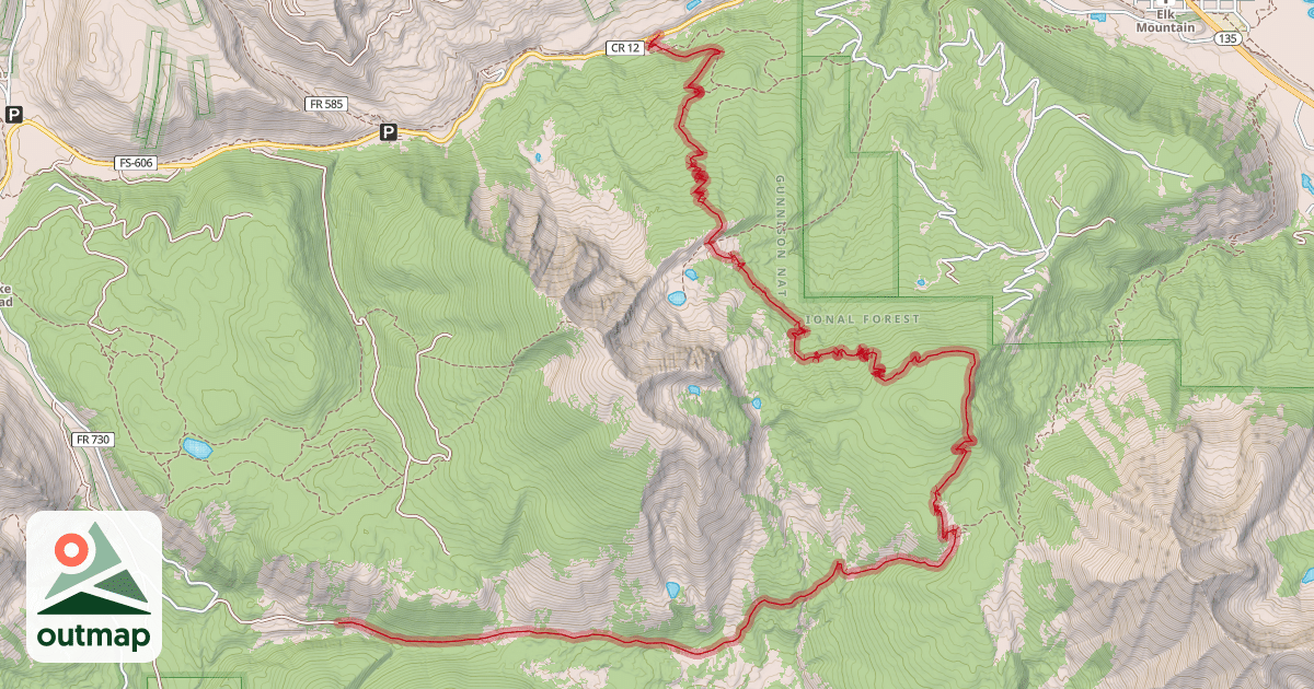 Map of Carbon Trail 436