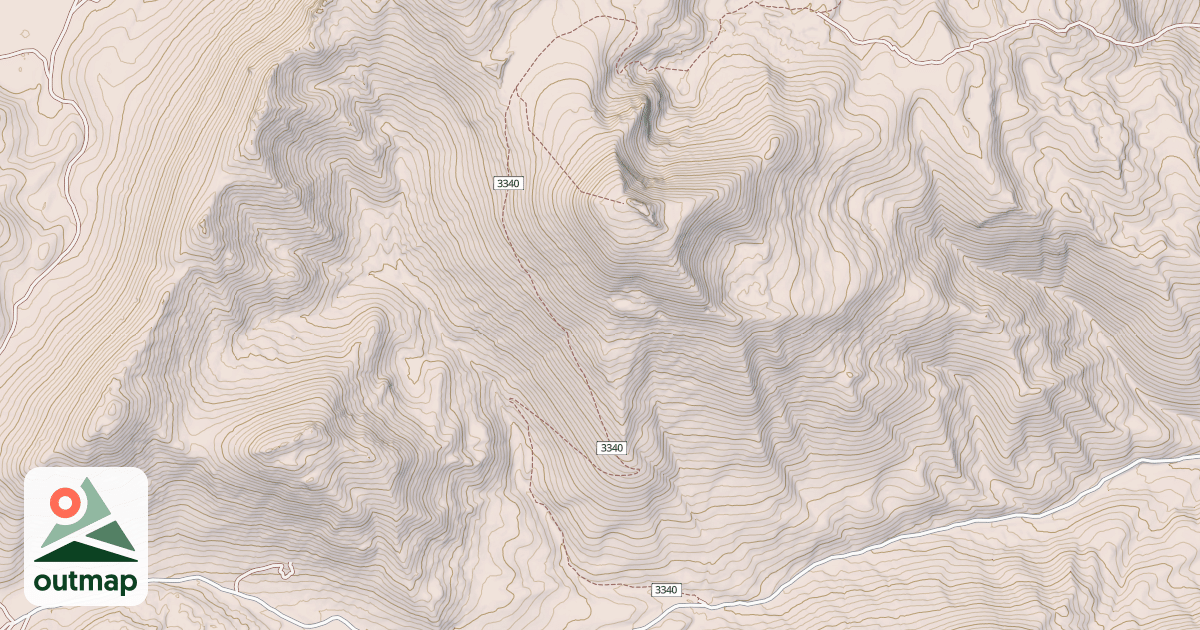 Map of PARIS PEAK