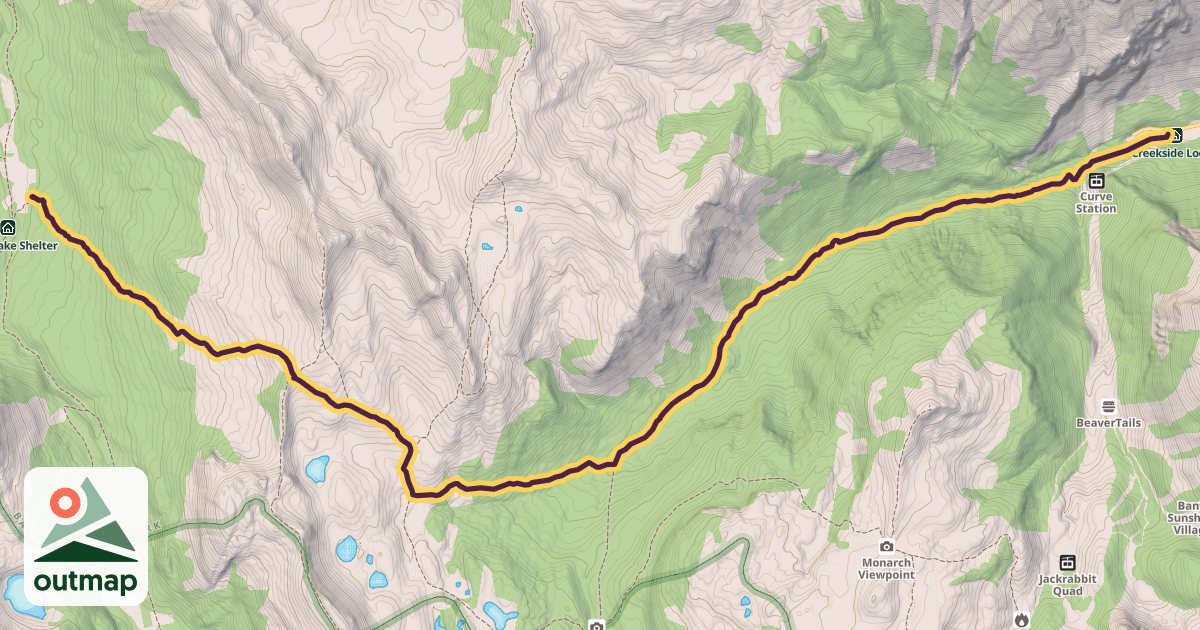 Map of Healy Pass Trail