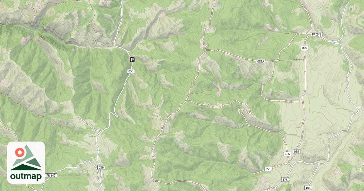 Map of Elk Valley Divide