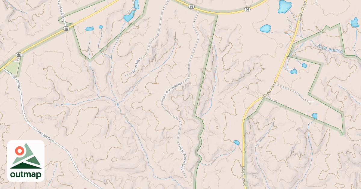 Map of HIPPS BRANCH