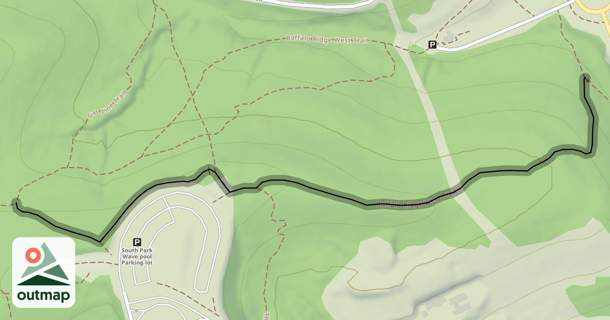 Map of Buffalo Ridge West Trail