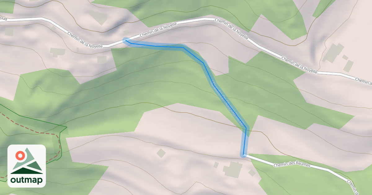 Map of Chemin du Coupe-Jarrets