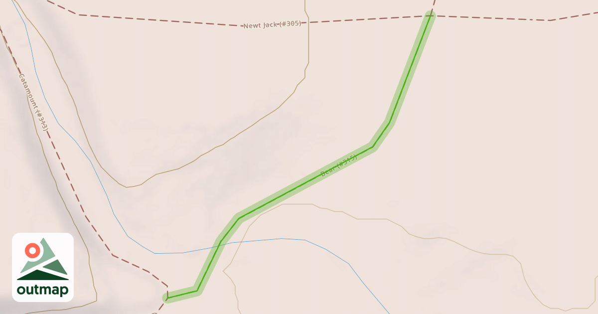 Map of Bear Trail