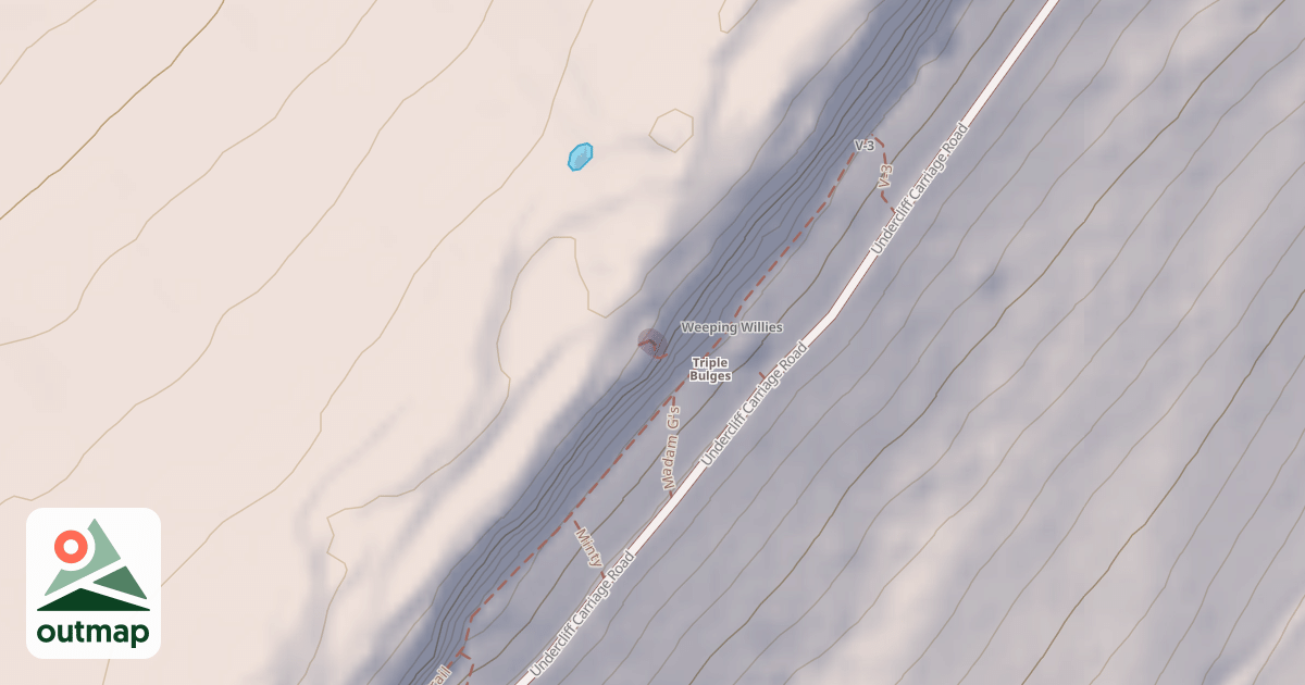 Map of Climbing Route