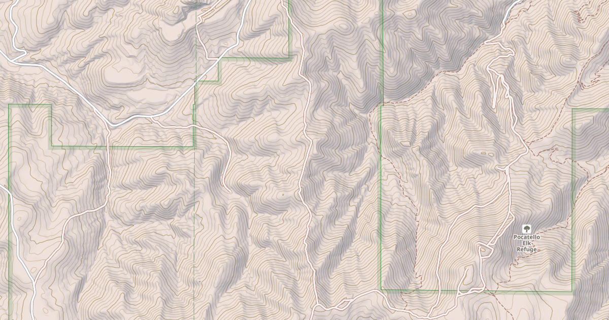 Map preview of EAST WILD HORSE MTN. TRAIL