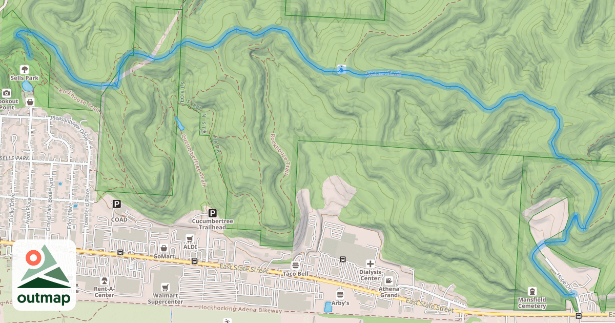 Map of Athens Trail