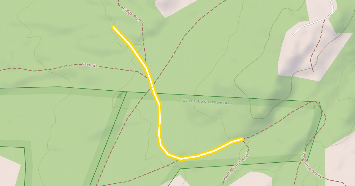 Map preview of Ham Branch Trail