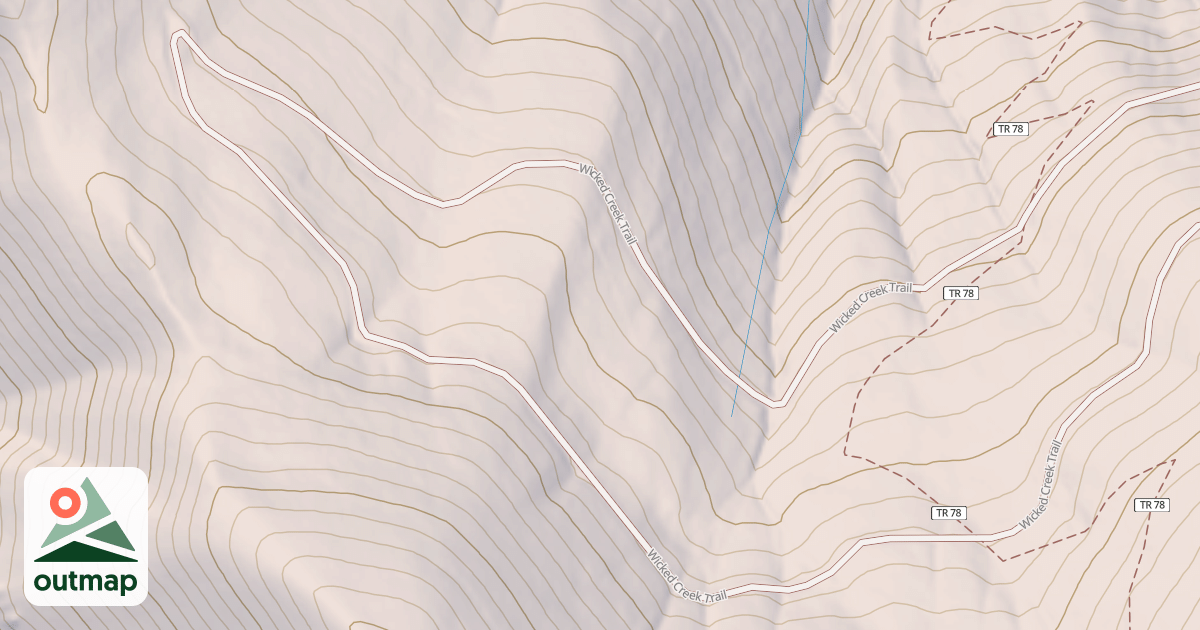 Map of Wicked Creek