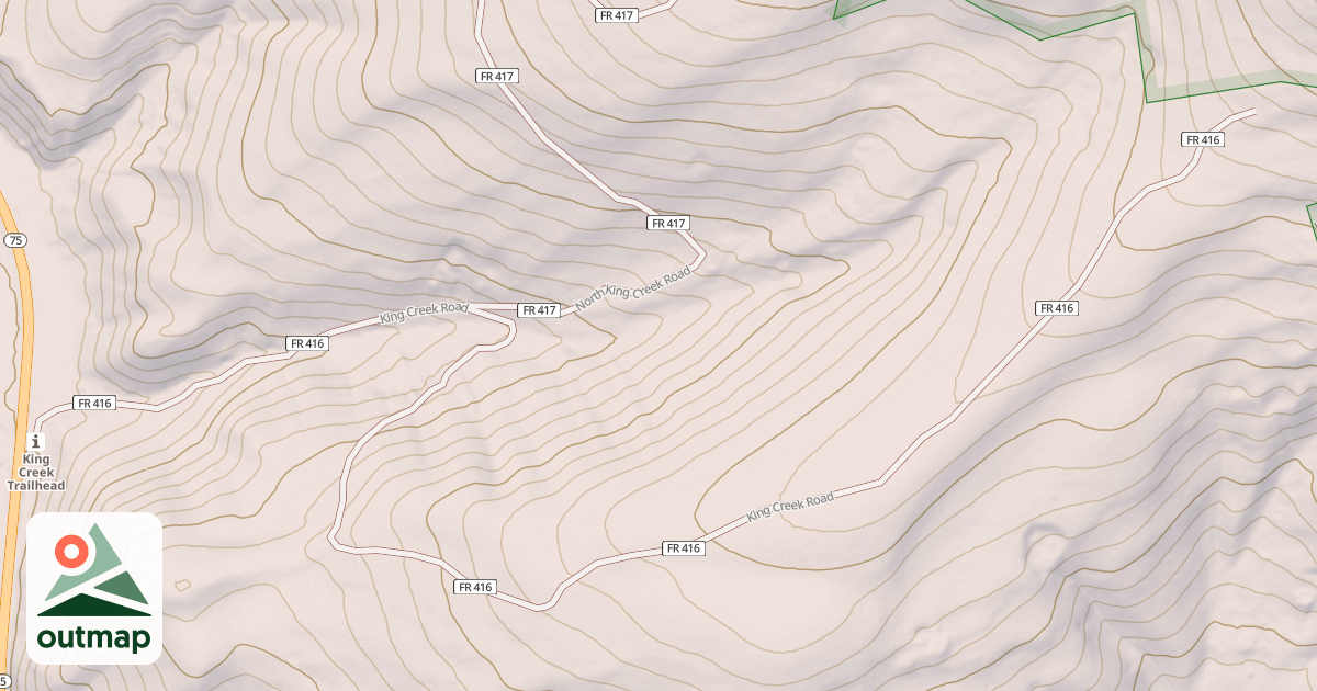 Map of King Creek