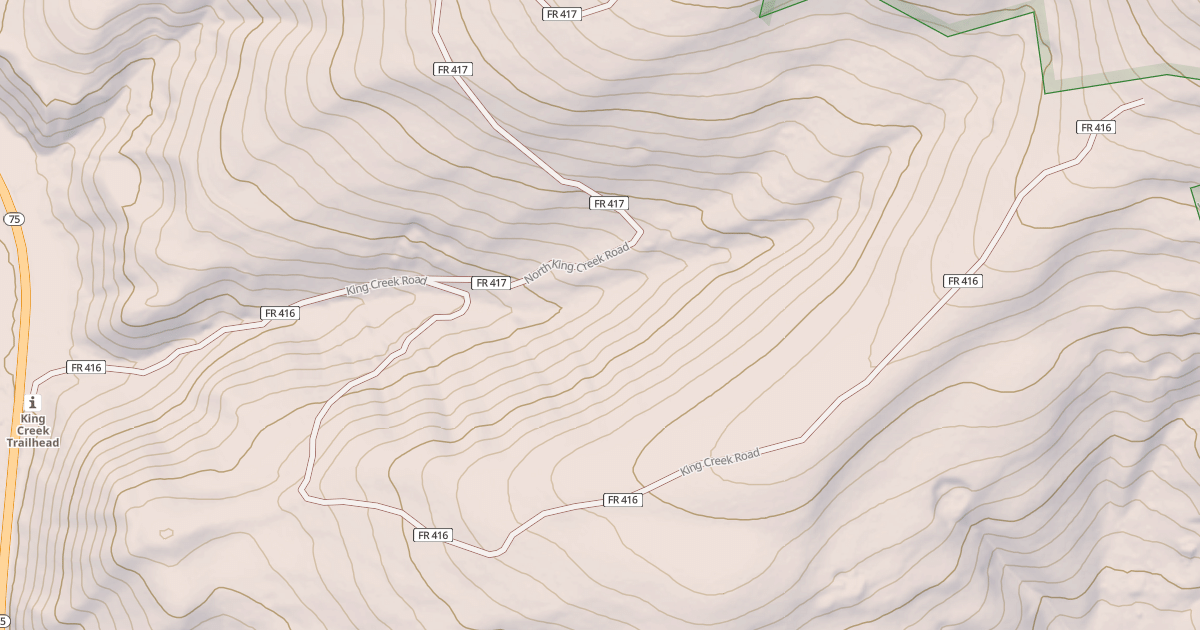 Map preview of King Creek