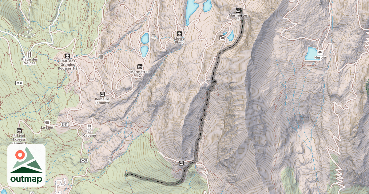Map of Combe Charbonnière