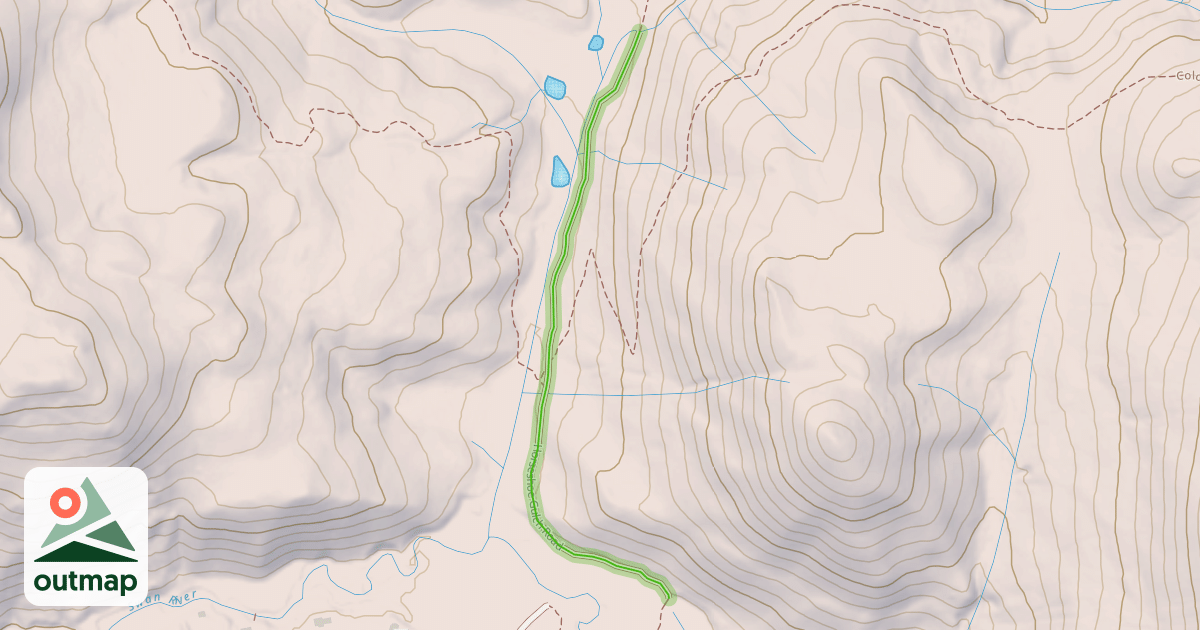 Map of Horseshoe Gulch Road