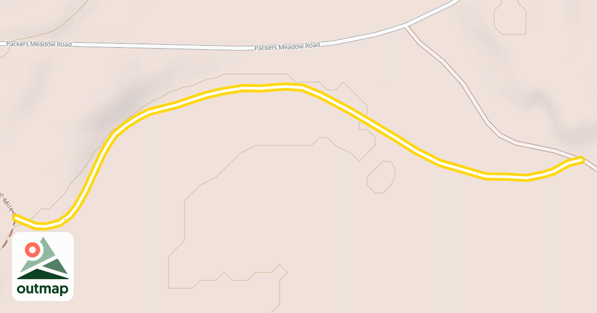 Map of 2 Mile XC Ski Loop