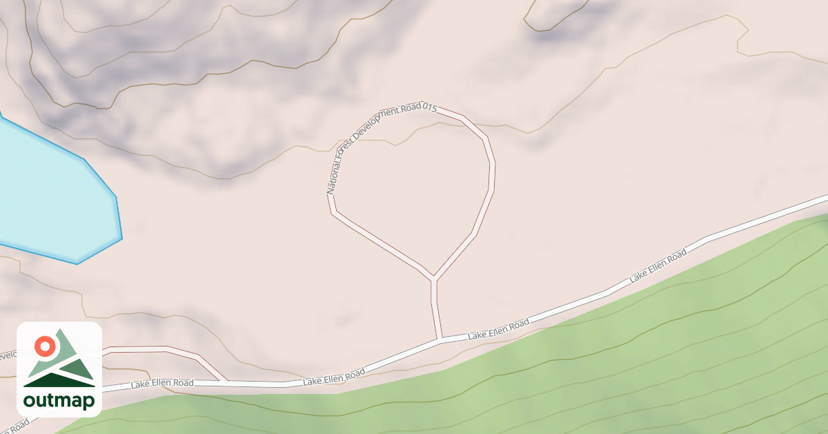 Map of LAKE ELLEN CAMPGROUND