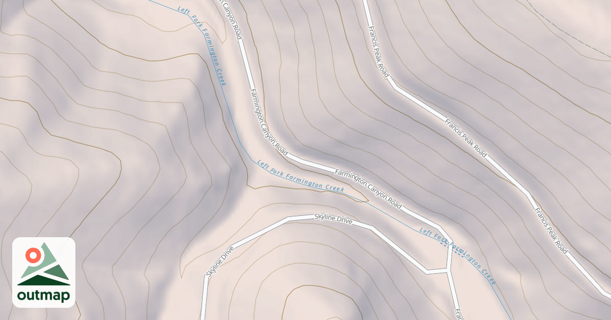 Map of FARMINGTON CANYON ATV