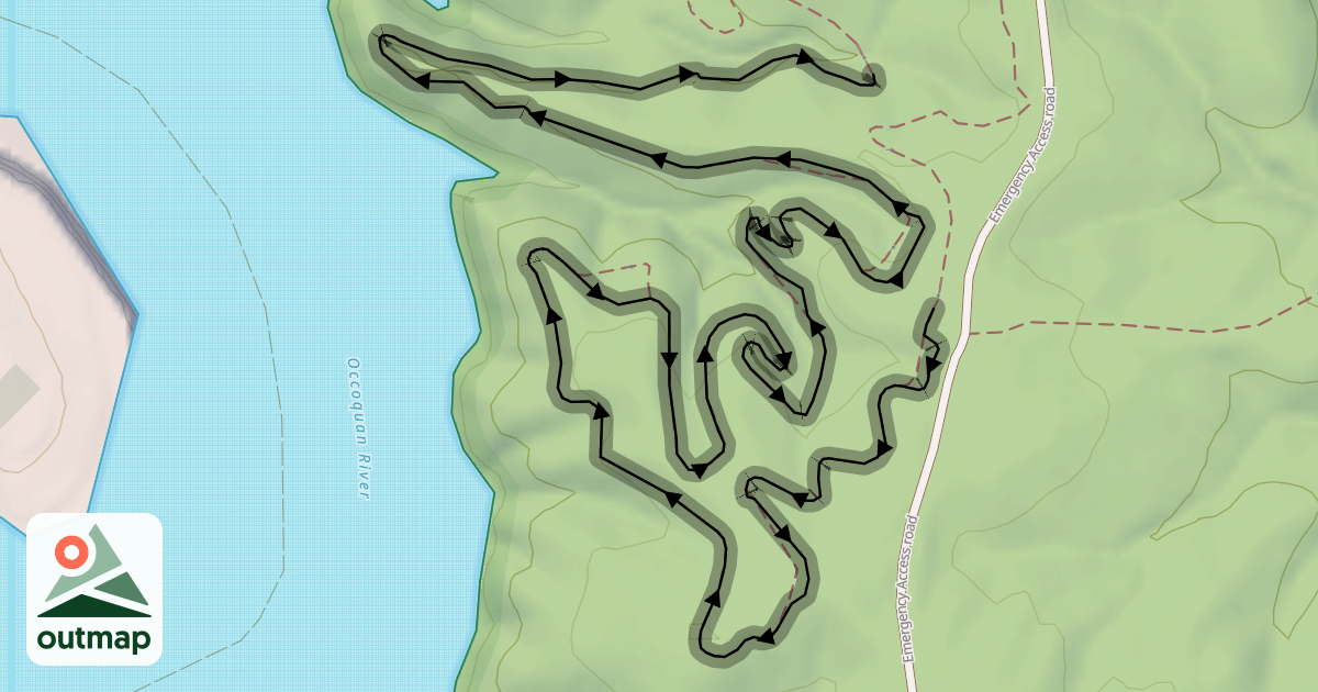 Map of Black Loop Trail