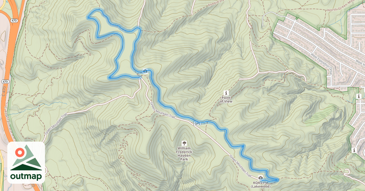 Map of Summit Loop Trail