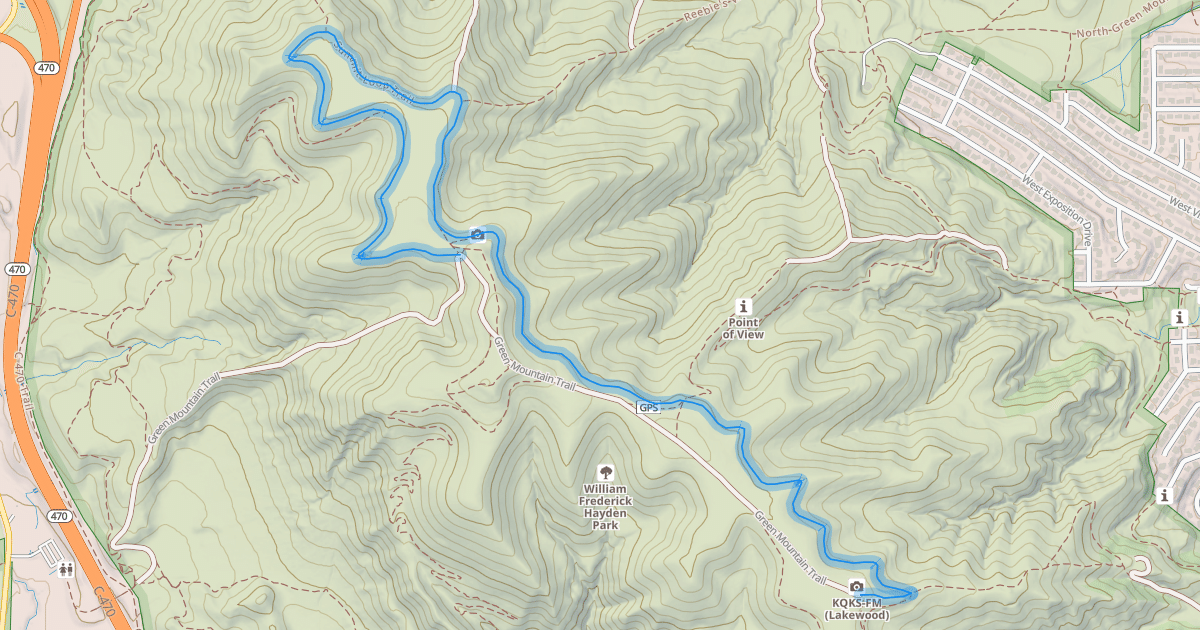 Map preview of Summit Loop Trail