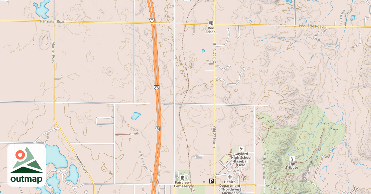 Map of North Central State Trail