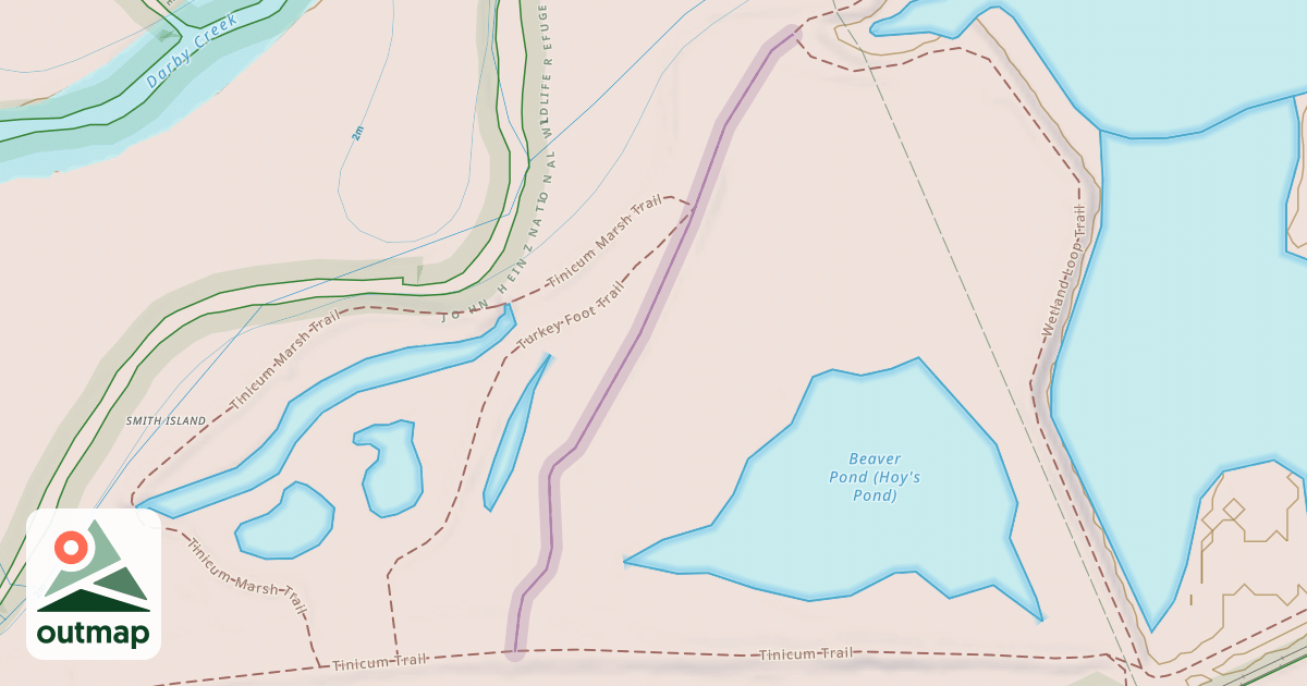 Map of Turkey Foot Trail