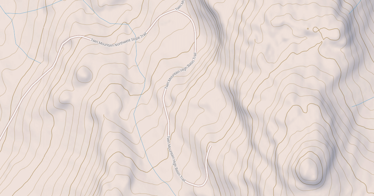 Map preview of Twin Mountain High Basin