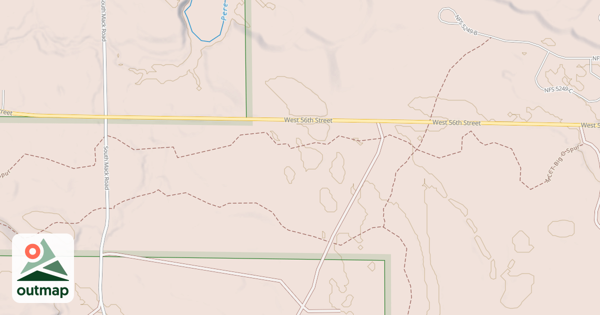 Map of Mcct - Big O Spur