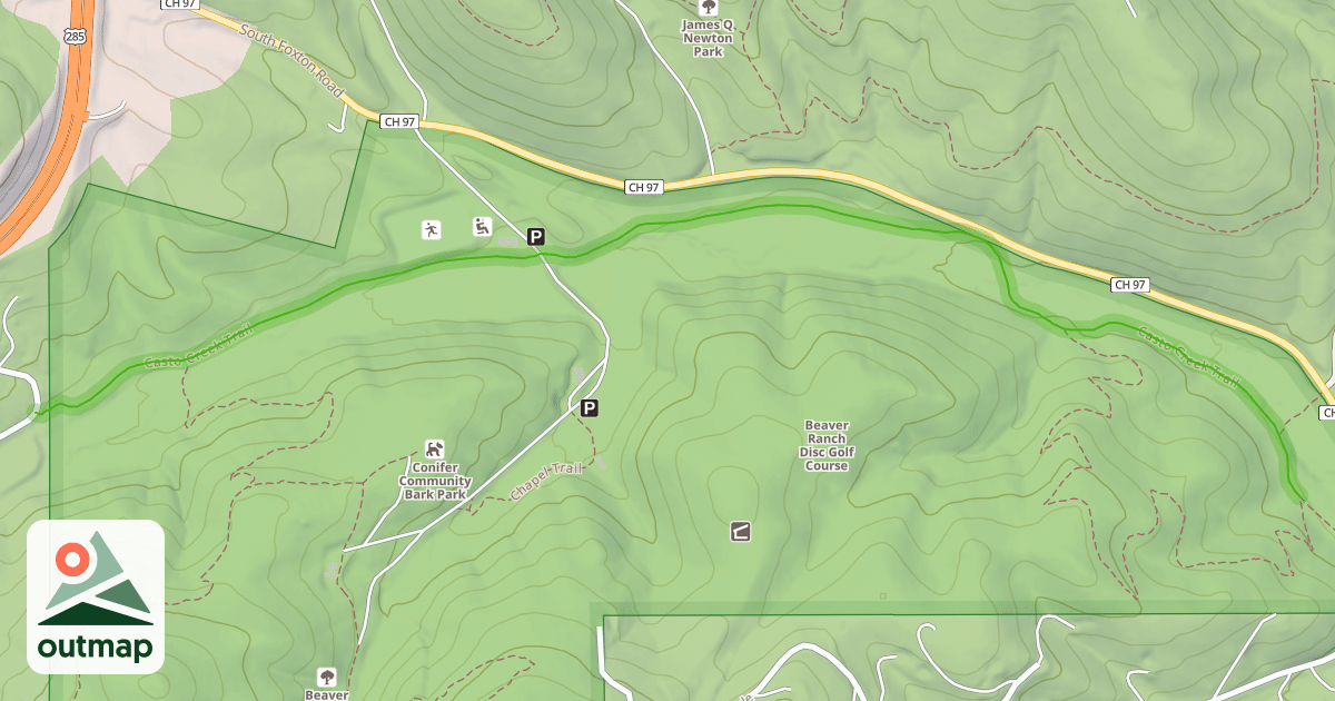 Map of Casto Creek Trail