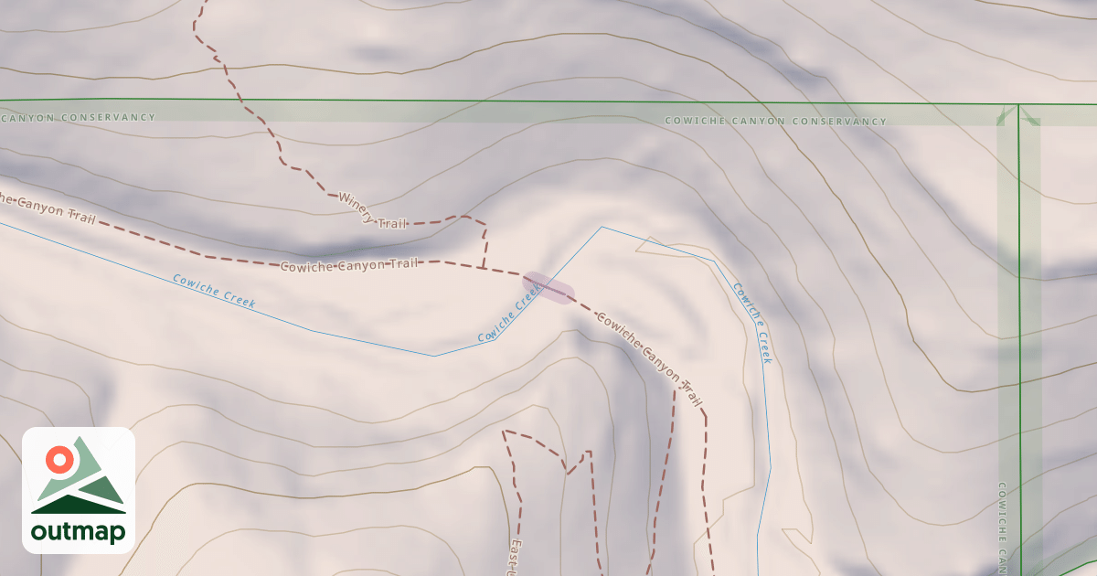Map of Cowiche Canyon Trail