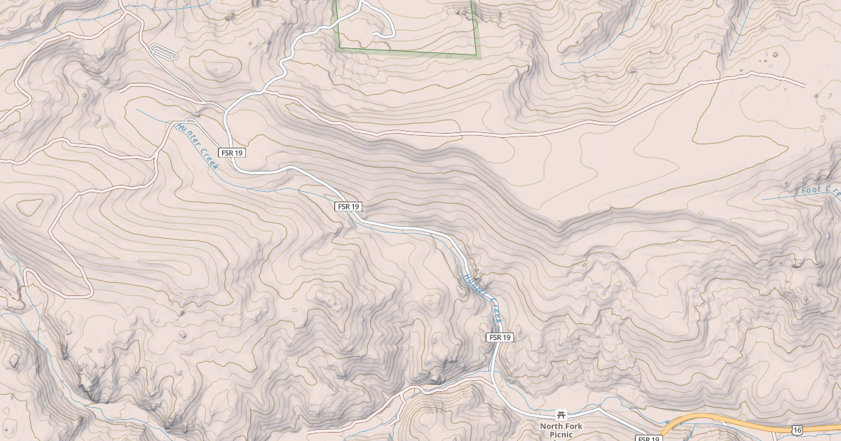 Map preview of HUNTER CREEK